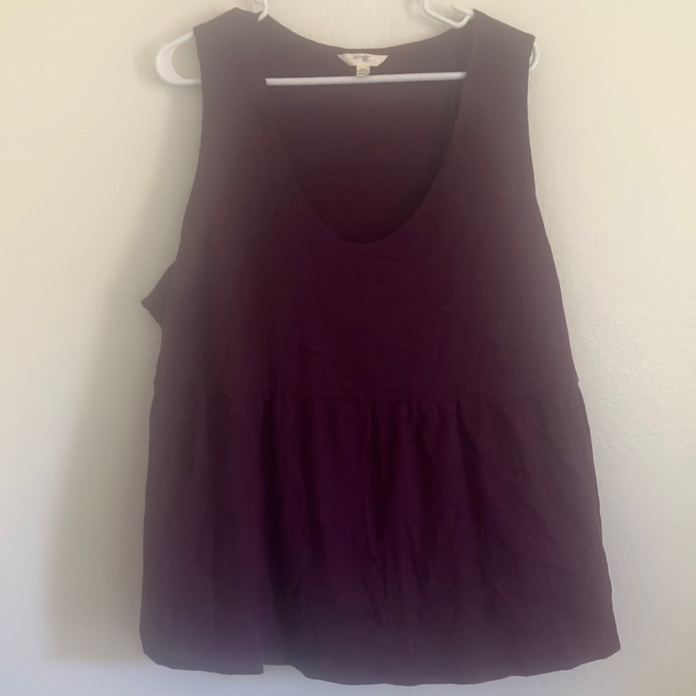 FINAL MARKDOWN Terra & sky babydoll style top 2x
